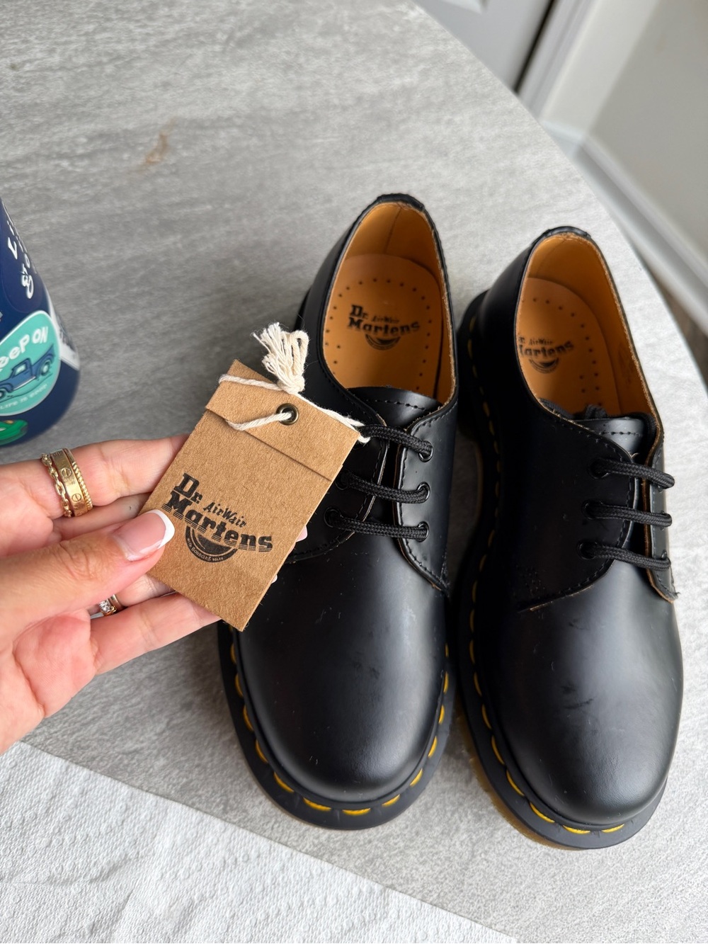 BRAND NEW NWT Black leather Dr. Martens platform shoes #platform #drmartens - Picture 5 of 7